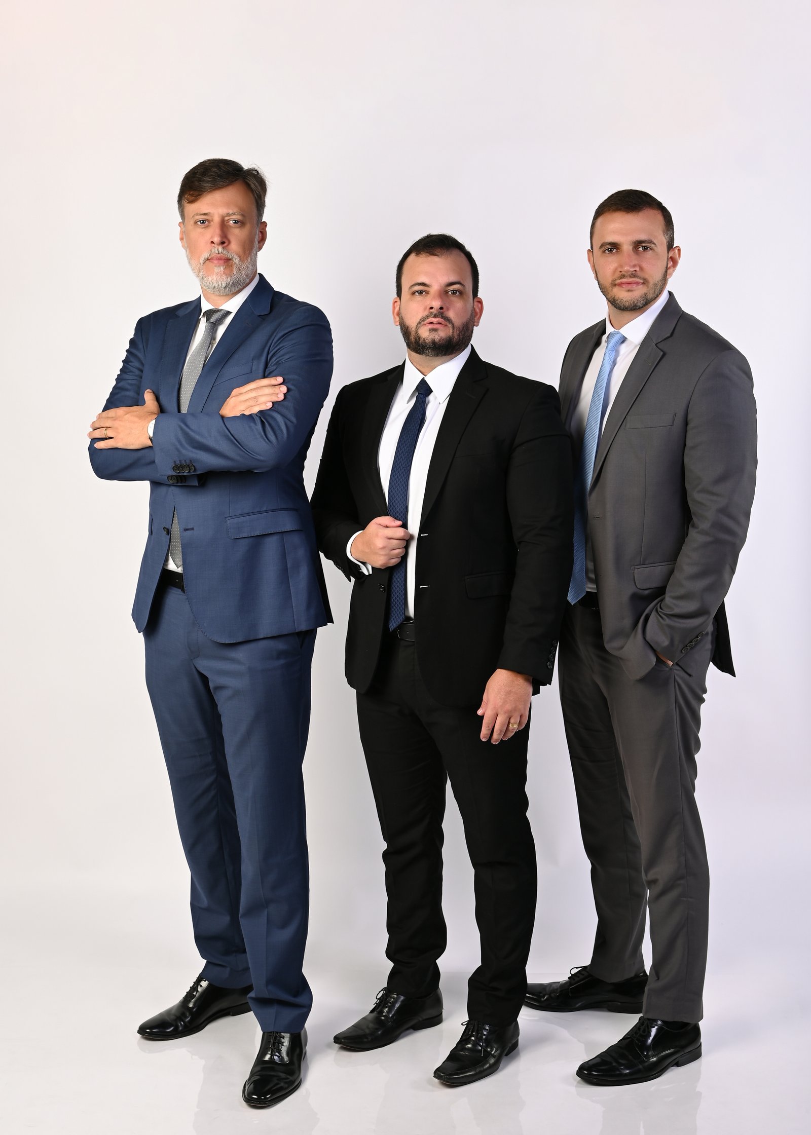 Sócios fundadores do escritório Forte, Luckwü & Diniz Advogados